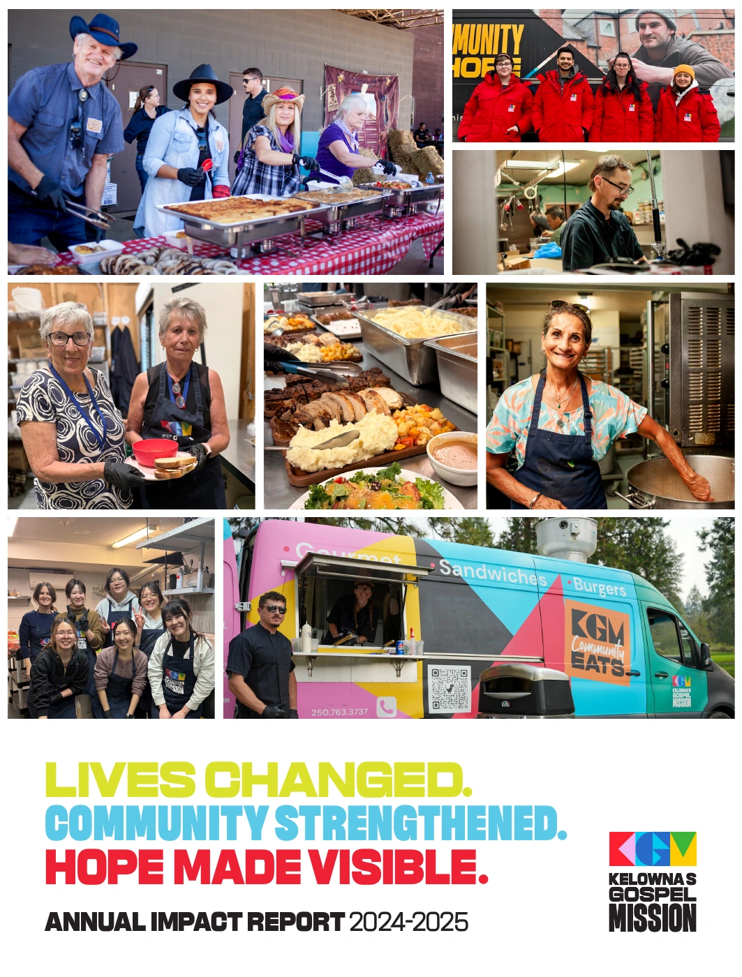 Kelowna’s Gospel Mission annual impact report cover.